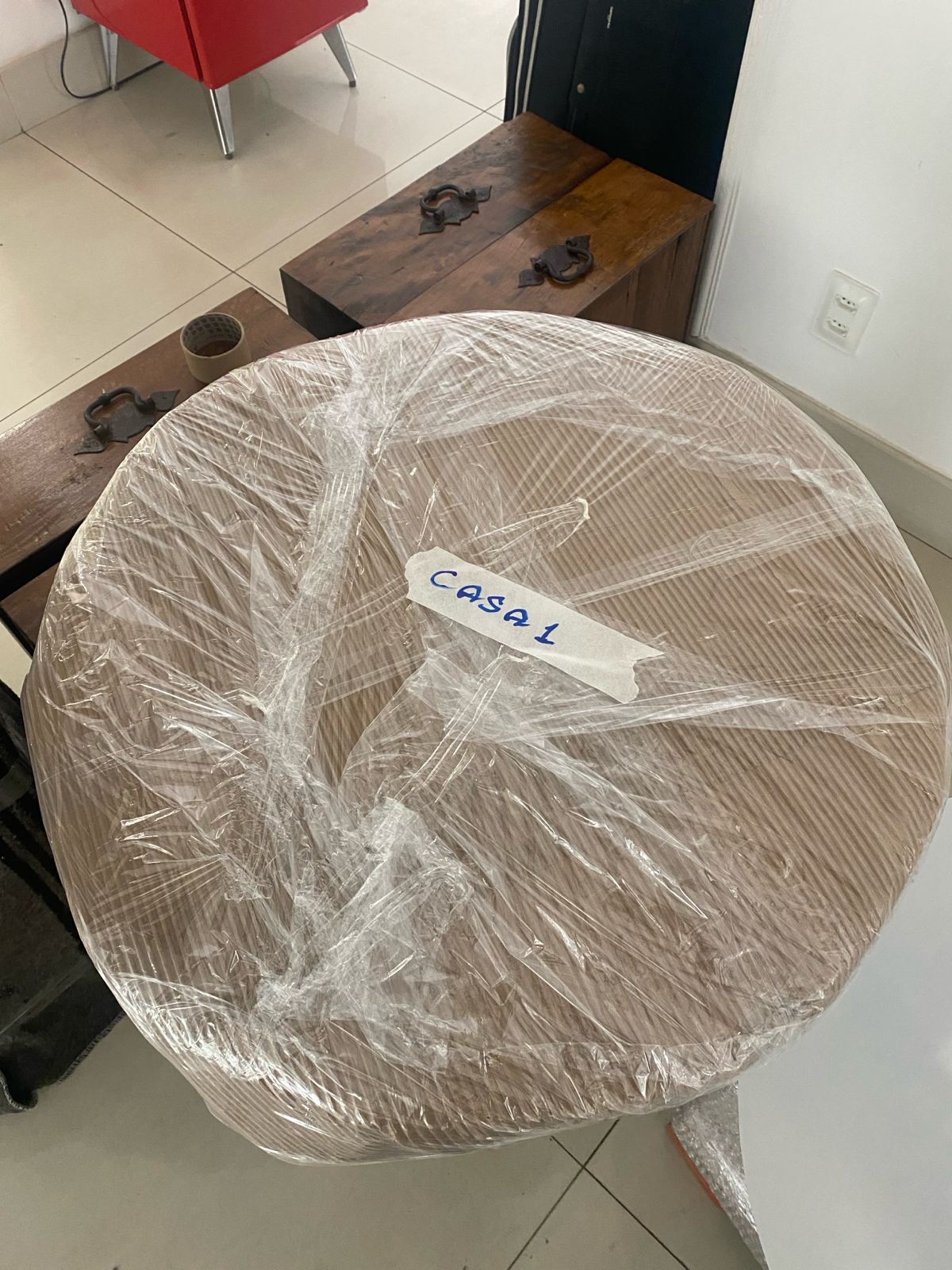 Mesa protegida para transporte