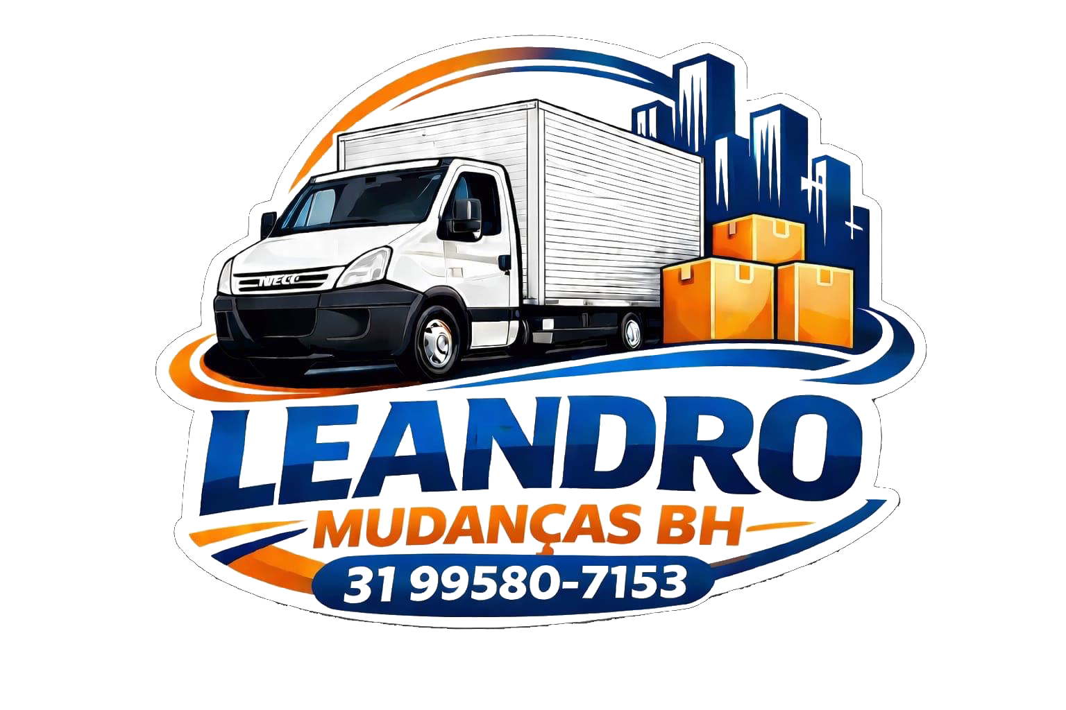 Logo Leandro Mudanças BH